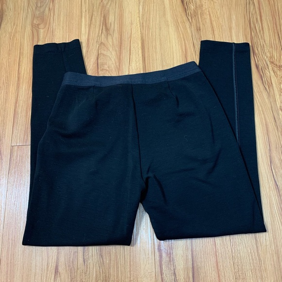 Eileen Fisher Slim Cotton Stretch Pull On Pants - Picture 4 of 12